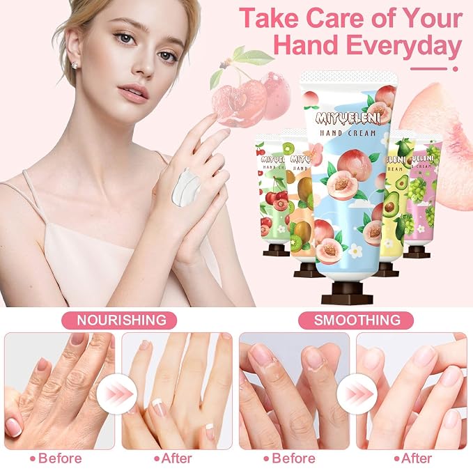 10 Pack Hand Cream Gift Set, Mothers Day Gifts, Moisturizing Hand Lotion Travel - Image 5