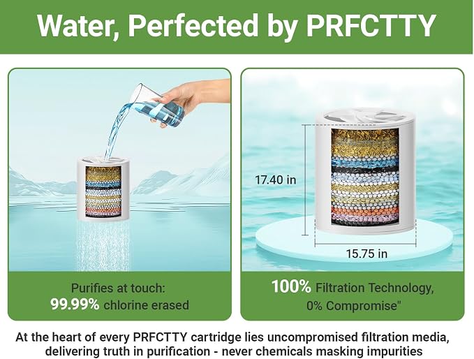 25-Stage Shower Filter prevents scale buildup, Revitalize Hair Skin & Nails - Image 4