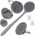 Manmihealth Silicone Back Scrubber & Soft Bath Glove, Silicone Scalp Massager by ManmiHealth