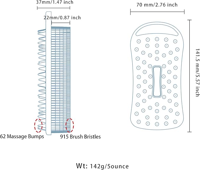2 PC Silicone Body Scrubber, 2 in 1 Exfoliating Shower Bath Scrubber, Soft - Image 9