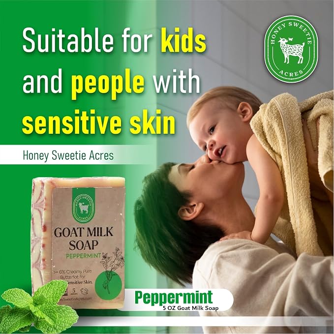Honey Sweetie Acres Peppermint Goat Milk Soap - Image 5