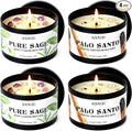 AOOVOO 4 Pack Sage Candles by AOOVOO