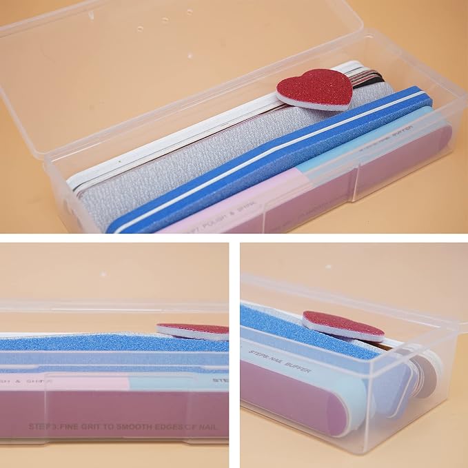 Lokyango Clear Manicure Tool Box, Personal Nail Box Storage Case - Image 4