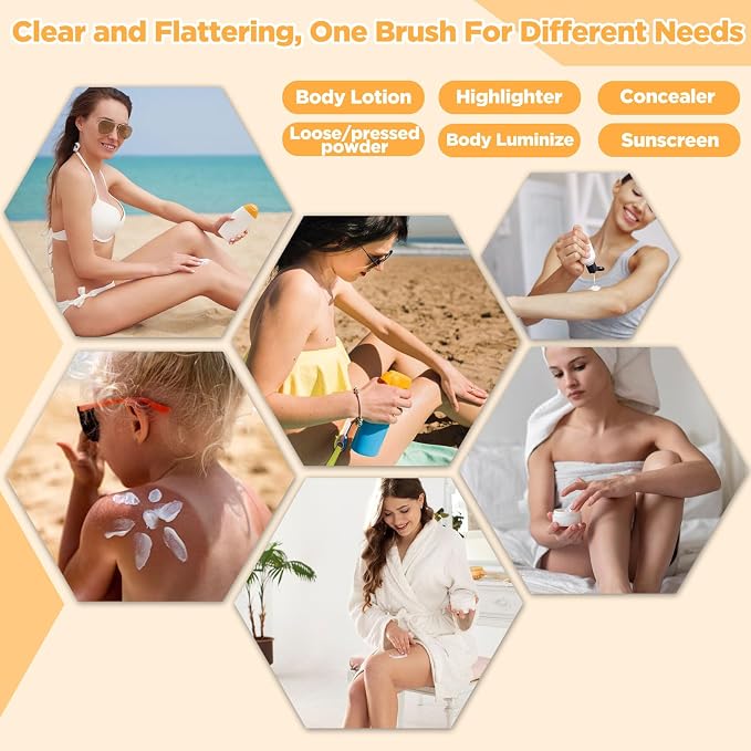 Self Tanner Brush, Large Body Makeup Brush, Kabuki Brush - Image 3