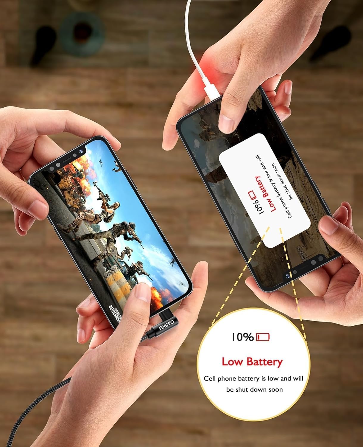 USB C to USB C Cable 2 Pack 90 Degree 60W, Right Angle Type C Fast Charging Cord, 10FT Braided Long Charger Cable for iPhone17/16/15, iPad, Samsung Galaxy, Google Pixel,