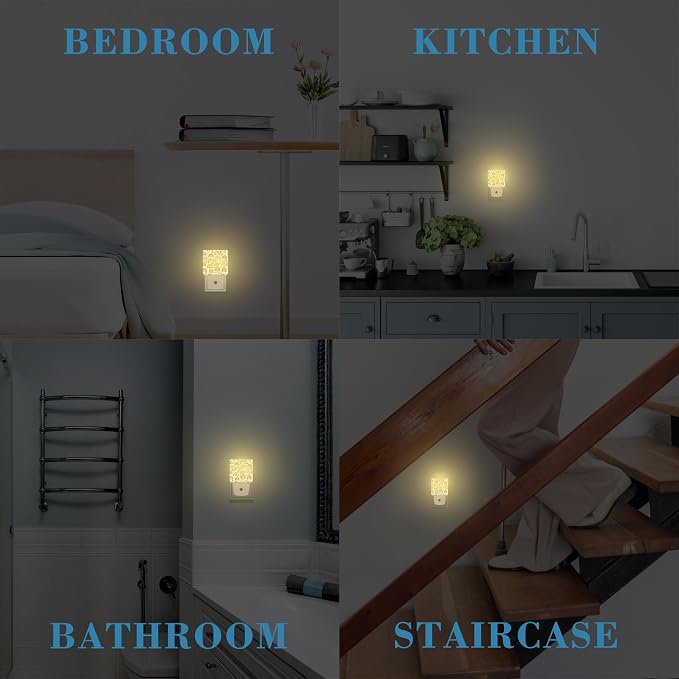 Night Light for Kids Girls Boys, Cute Boho Rainbows LED Night Light Plug into - Image 7