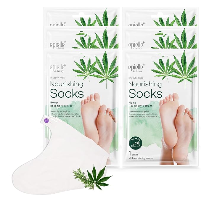 Epielle Nourishing Foot Mask 6 Pairs, Repair and Soften by Epielle
