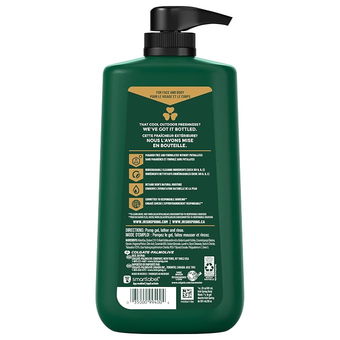 Irish Spring 5 in 1 Body Wash for Men | 24 Hour Freshness | For Body Face Hair - Image 11