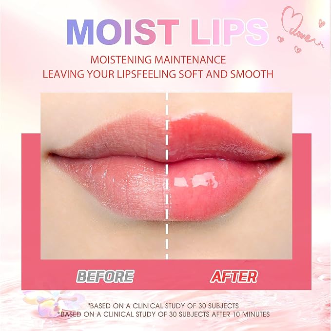 LANGMANNI Moisturizing Lip Oil, No-Sticky Lip Gloss Lip Balm Lip Care, Fruit - Image 3