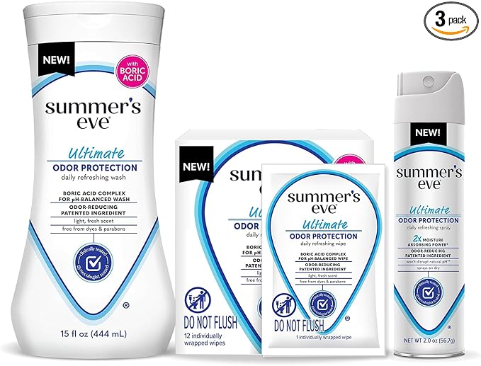 Summer's Eve Ultimate Odor Protection Bundle; Feminine Body Wash and Wipes by SummersEve