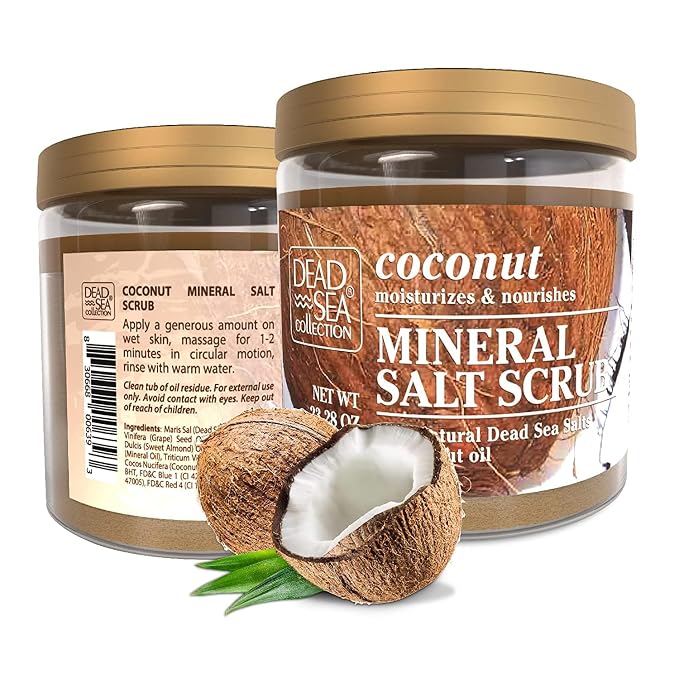 Dead Sea Collection Coconut Salt Scrub – Exfoliating Body Scrub - Image 9