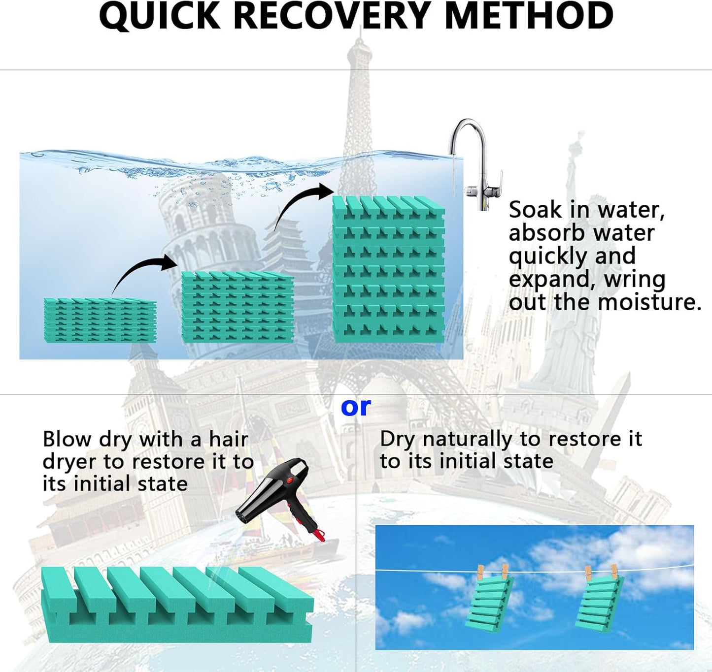 Sound Proof Foam Panels for Walls， 24pack 1" X 12" X 12" Acoustic Foam Panels Insulation Studio Soundproofing Fire Resistant Noise Absorbing for Studio, Office, Home (GZ-L 12" X 12" X 1", 24PACK)