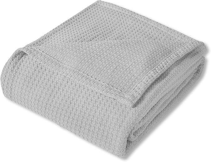 Sweet Home Collection 100% Fine Cotton Blanket Luxurious Weave Stylish Design - Image 2