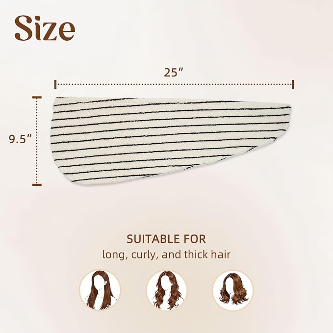 Jacquotha Cotton Hair Towel Wrap - Image 3