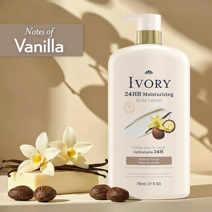 Ivory Hand & Body Lotion, 24hr Moisturizing, Repairs Extra Dry Skin, All Day - Image 4