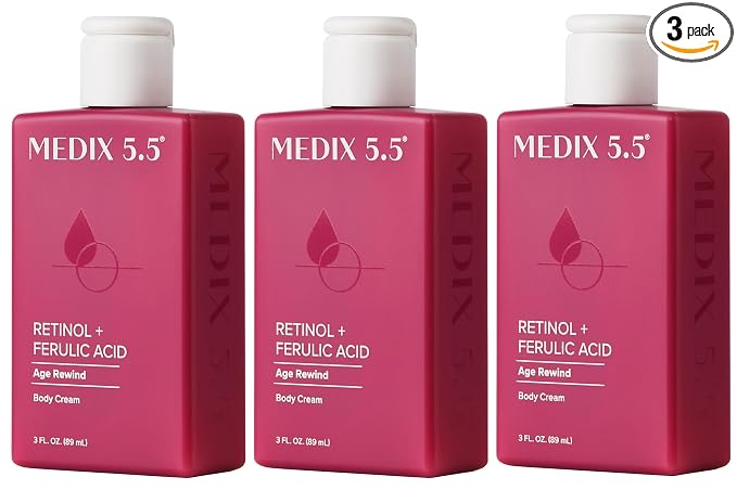 Medix 5.5 Retinol Body Lotion Firming Moisturizer | Crepey Skin Care Treatment by Medix55