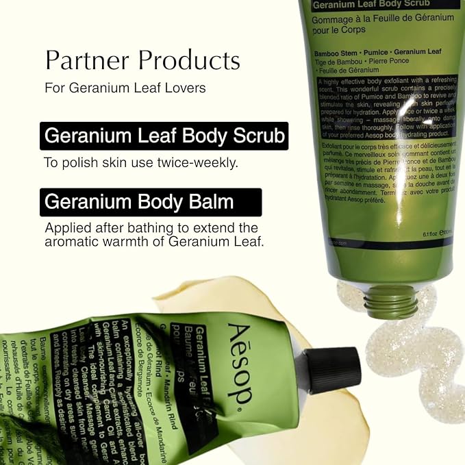 Aesop Geranium Leaf Body Cleanser | Gentle Shower Gel - Image 6