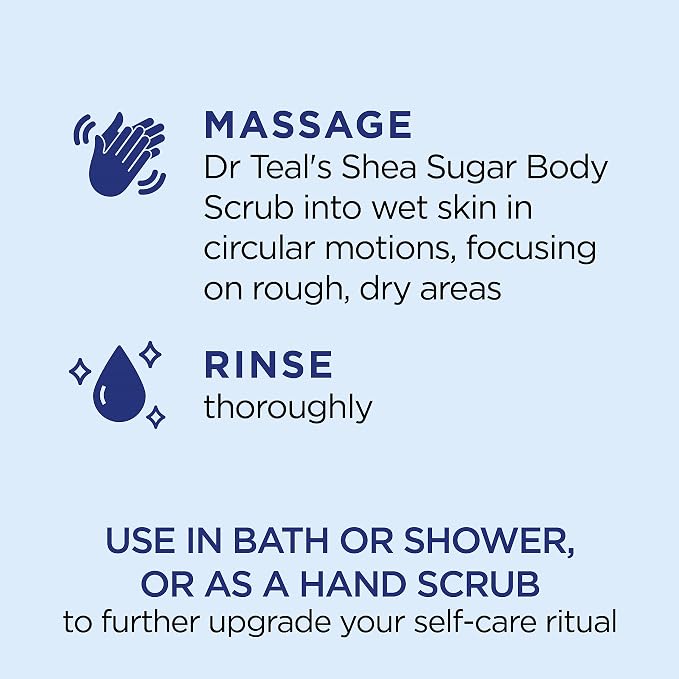Dr Teal's Shea Sugar Body Scrub, Daytime/Nighttime - Image 5