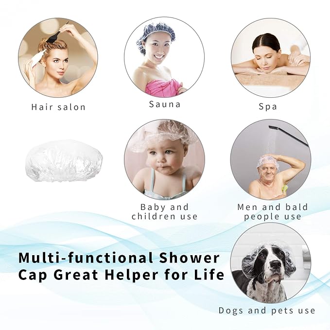 Disposable Shower Caps 100 Pcs - Image 4