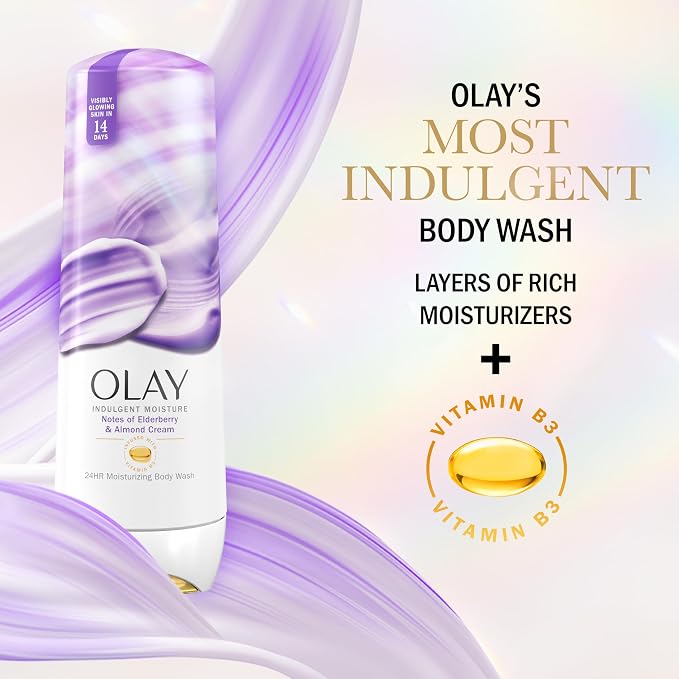 Olay Body Wash for Women, Indulgent Moisture, 24hr Moisturizing & Nourishing - Image 4