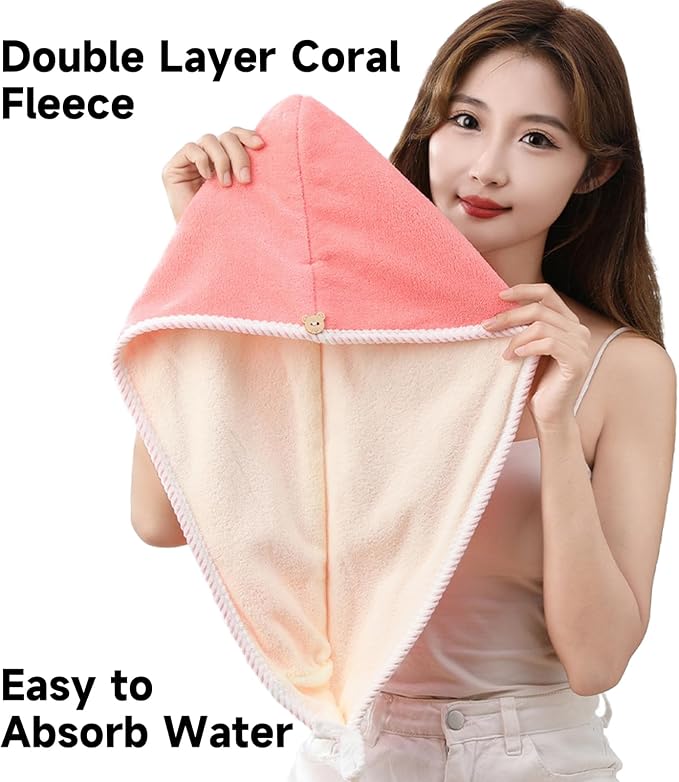 Microfiber Hair Towel, Hair Towel wrap - Image 5