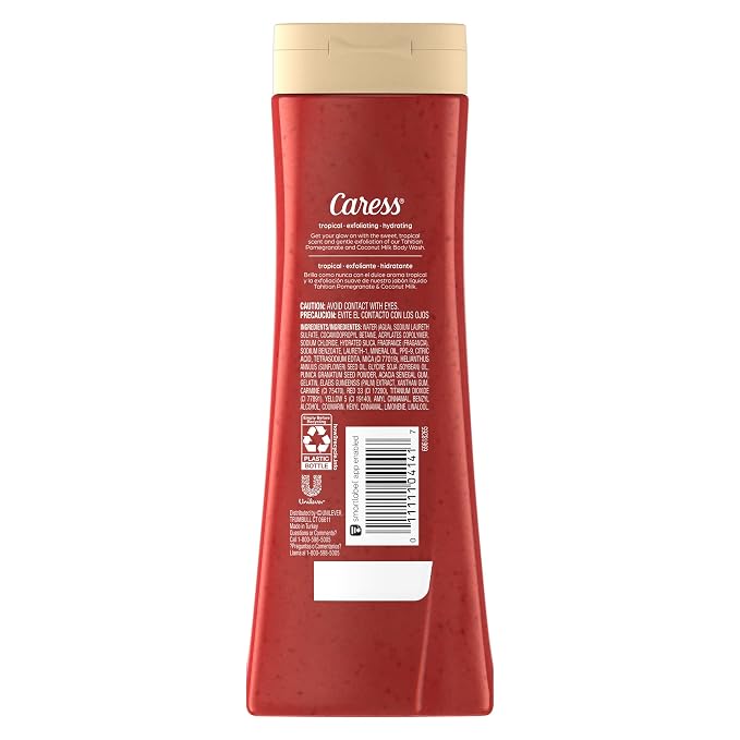 Caress Body Wash, Tahitian Pomegranate & Coconut Milk, Moisturizing Body Wash - Image 2