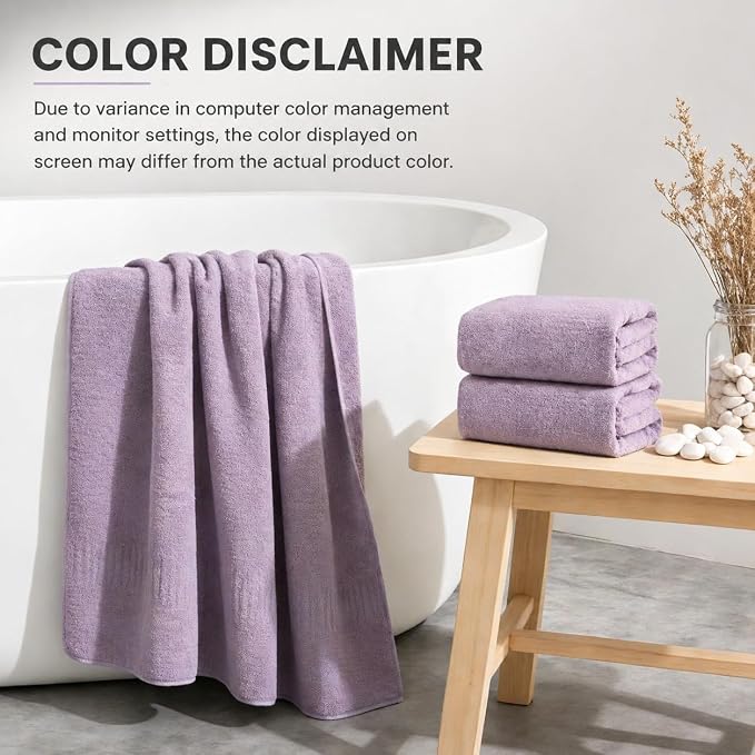 SEISSO 4 Pack Extra Large Bath Towels 63"x35", Bath Sheets - Image 5