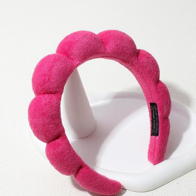 Spa Headbands for Washing Face Makeup Skin Care Headband Women Bubble Facial - Image 3