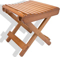Folding Bamboo Stool for Shower, Leg Shaving and Foot Rest, Natural Bamboo by LOYPP