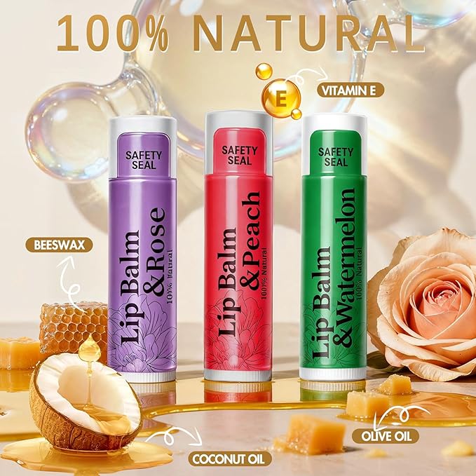 RBUGR 320 Pcs Lip Balm Bulk- Natural Moisturising Organic Set - Image 3