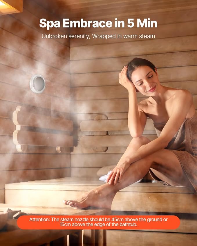 VEVOR Steam Generator, 4 kW Steam Shower System - Image 3