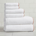 Great Bay Home Clay/White Bath Towel Set by GreatBayHome