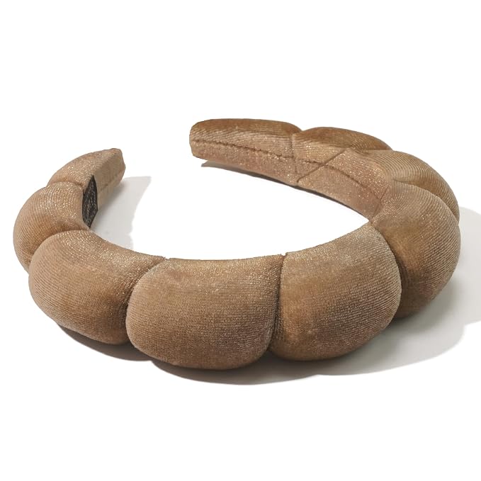 Ayesha Brown Spa Headband for Washing Face Sponge Makeup Headbands Skincare - Image 4
