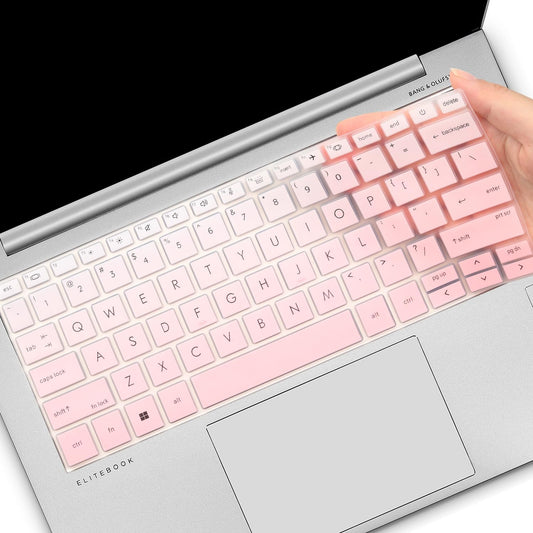 Keyboard Cover for HP EliteBook 830 835 840 845 1040 G9 G10 2023 2022 13.3 14 inch Laptop Accessories Keyboard Protective Skin (Not fit The 830/840/845/1040 G8 G7 G6 G5 G4 G3) -Ombrepink
