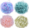 BTYMS Large Loofah Sponge Shower Scrunchies Puff 75g/pc Mesh Pouf Bath Loofa by BTYMS
