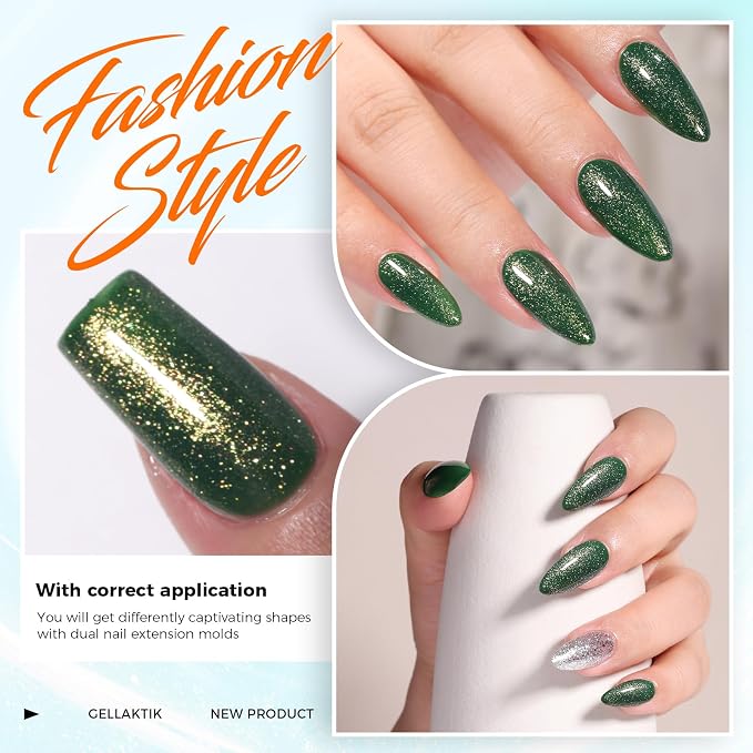 Glitter Gel Top Coat Set, 2 x 15ml Soak Off UV LED, Long Lasting Glitter Gel - Image 9