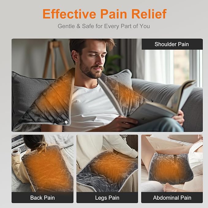Weighted Heating Pad for Back & Cramps Relief - Image 4