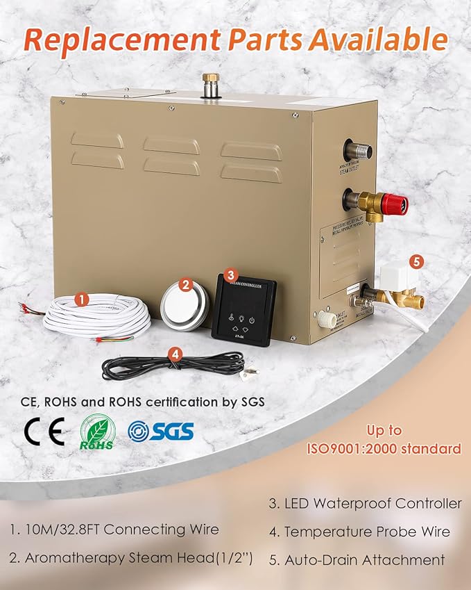 Steam Shower Generator Kit 18KW - Image 6