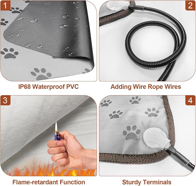GOLOPET Large Dog Heating Pad 34x21in - Image 3