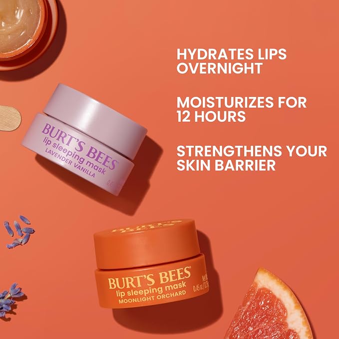 Burt’s Bees Lavender Vanilla Lip Sleeping Mask, - Image 2