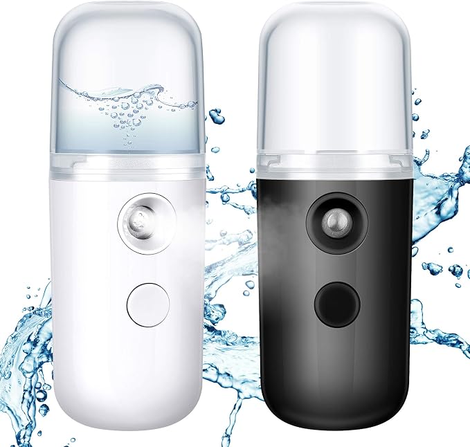 Honoson 2 Pack Nano Facial Mister Spray Bottle Handheld Humidifier Portable by Honoson