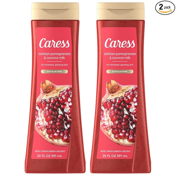 Caress Body Wash, Tahitian Pomegranate & Coconut Milk, Moisturizing Body Wash by Caress