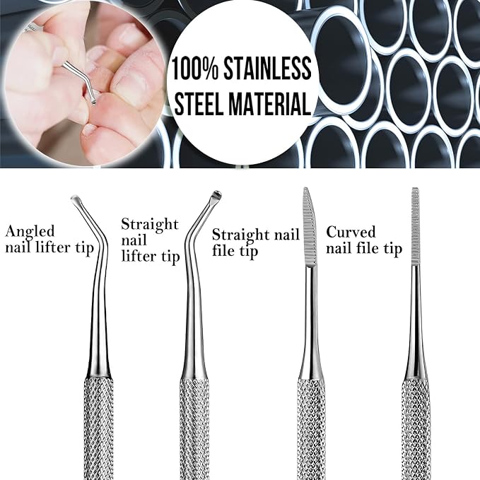FAMILIFE Ingrown Toenail File and Lifter, Salon Use - Image 7