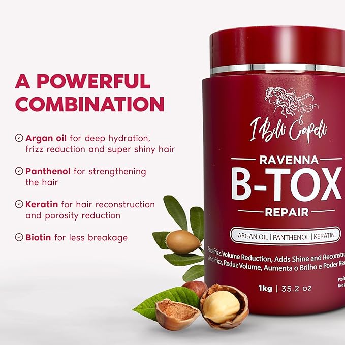 I Belli Capelli Ravenna Repair Hair B-tox, 35.2 oz | Formaldehyde-Free - Image 4