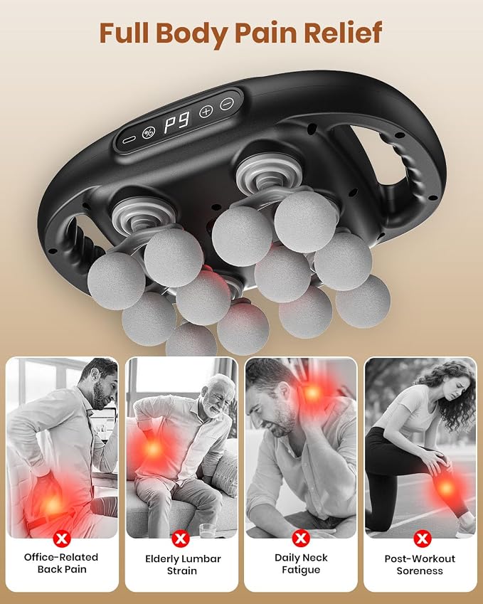 12-Head Massage Gun, Deep Tissue Back Massager - Image 5