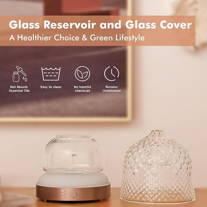 200ml Glass Reservoir Essential Oil Diffuser - Image 2
