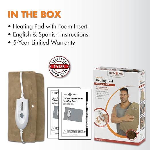 Veridian Healthcare TheraCare Deluxe XL Moist or Dry Heating Pad - Image 11