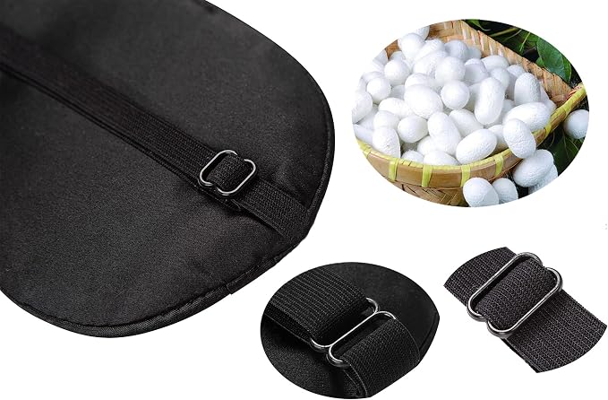 Mulberry Silk Sleep Mask with Adjustable Strap - Image 5