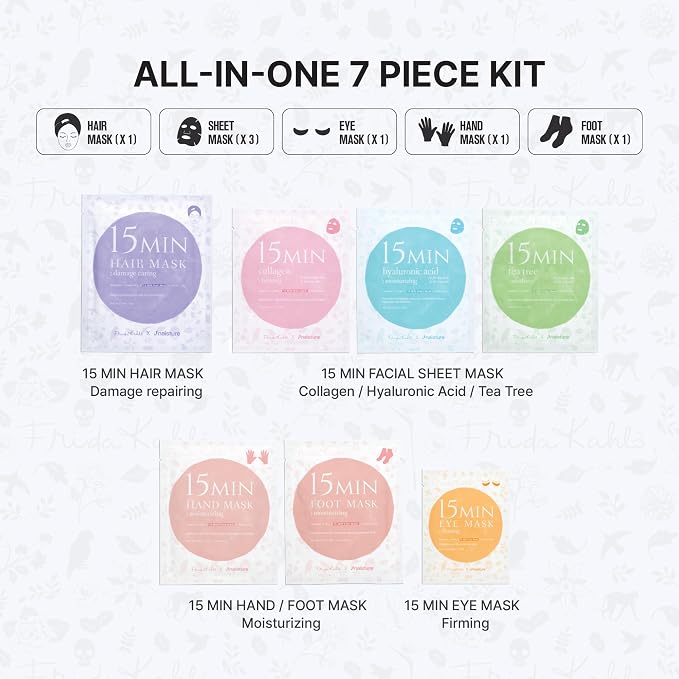 Naisture x Frida Kahlo 15 Min Pamper Me Kit Korean Spa Skincare Gift Set - Image 3