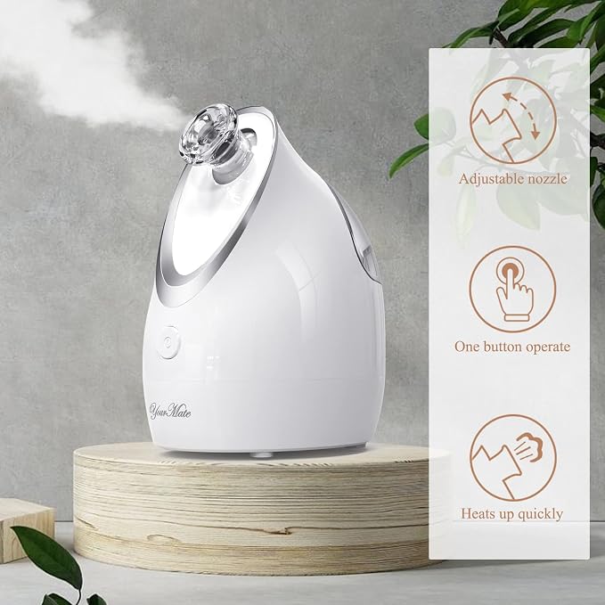 YourMate Facial Steamer Nano Ionic Face Steamer, Adjustable Nozzle - Image 3